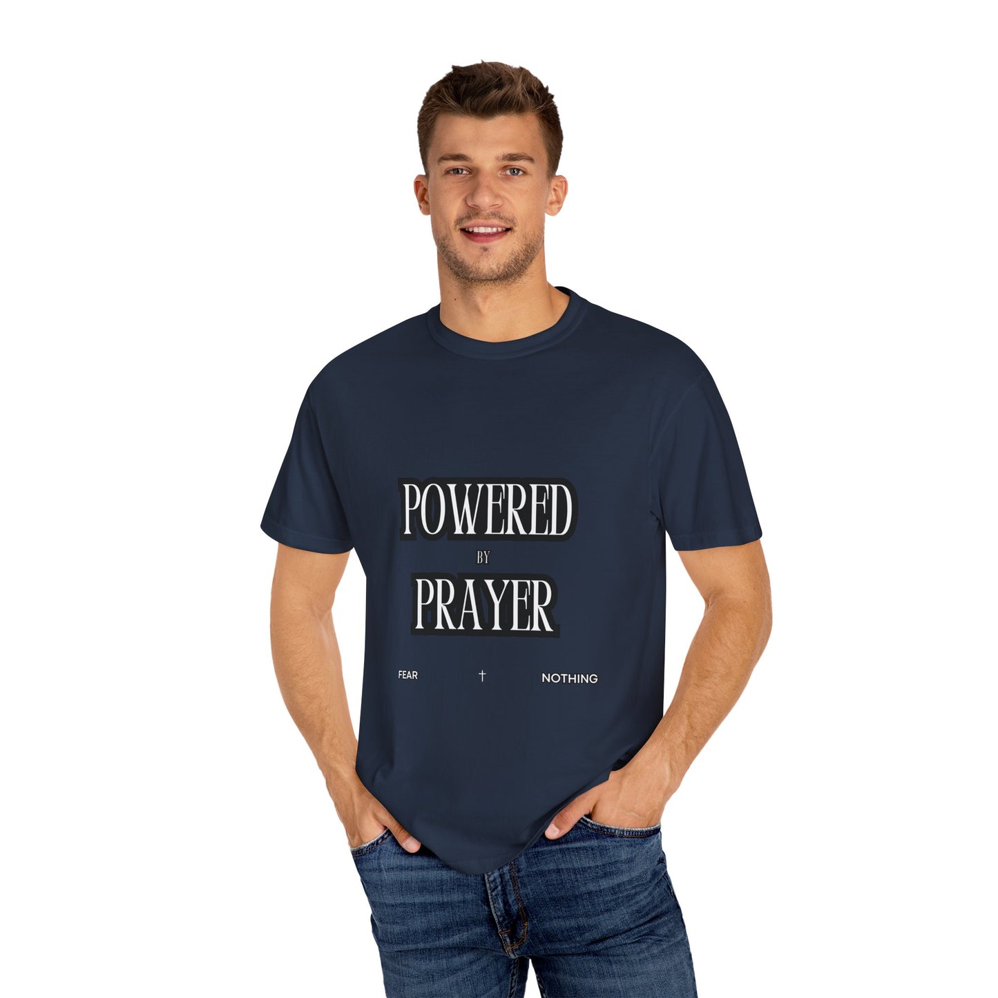 Empowering Prayer Unisex T-Shirt - Garment-Dyed Inspirational Tee