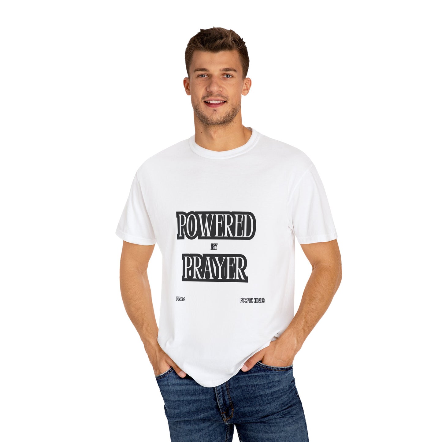 Empowering Prayer Unisex T-Shirt - Garment-Dyed Inspirational Tee