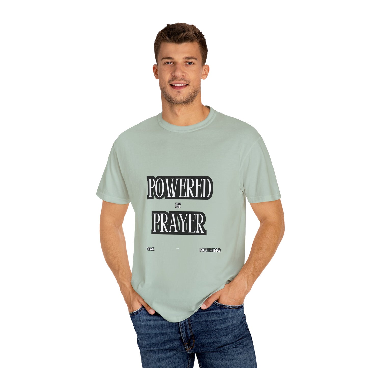 Empowering Prayer Unisex T-Shirt - Garment-Dyed Inspirational Tee