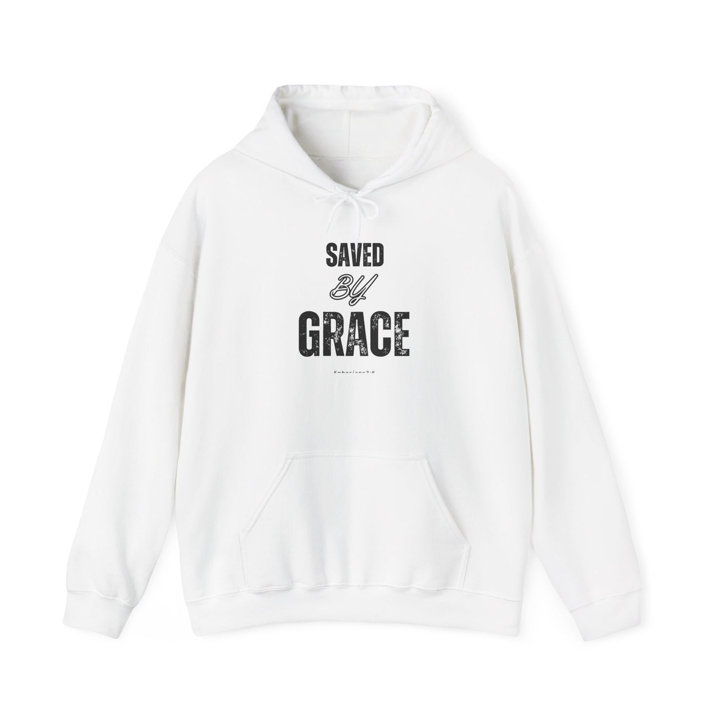 Unisex Hooded Sweatshirt - "Saved By Grace" Inspirational Hoodie