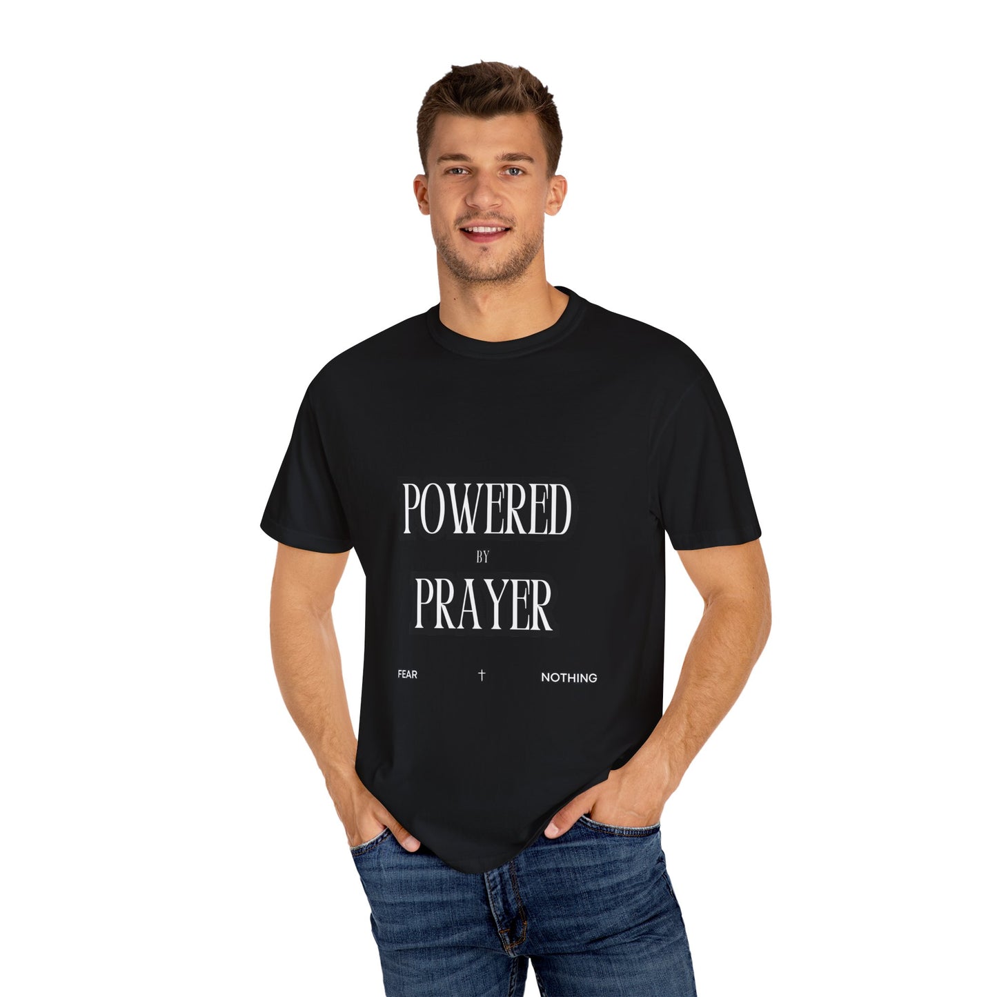Empowering Prayer Unisex T-Shirt - Garment-Dyed Inspirational Tee