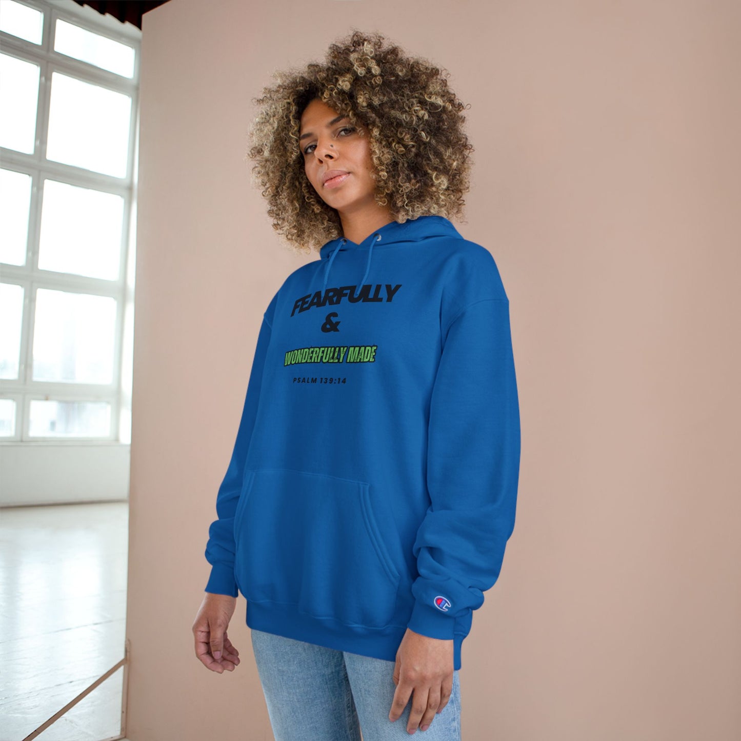 Fearfully & Wonderfully Made Hoodie - Inspirational Champion Sweatshirt