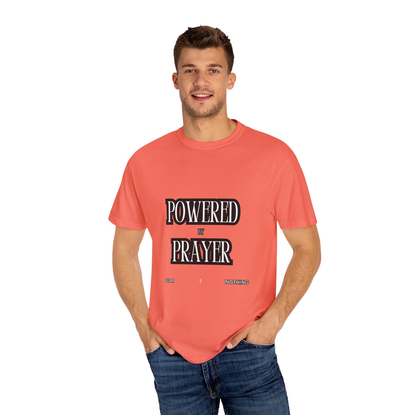 Empowering Prayer Unisex T-Shirt - Garment-Dyed Inspirational Tee
