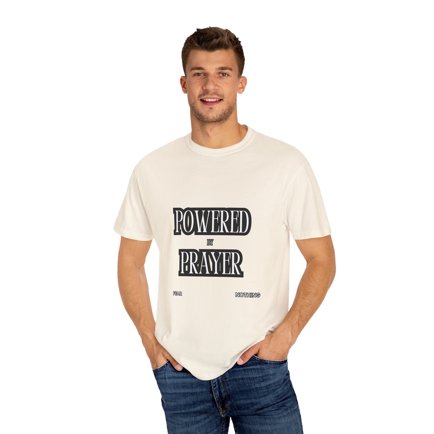 Empowering Prayer Unisex T-Shirt - Garment-Dyed Inspirational Tee