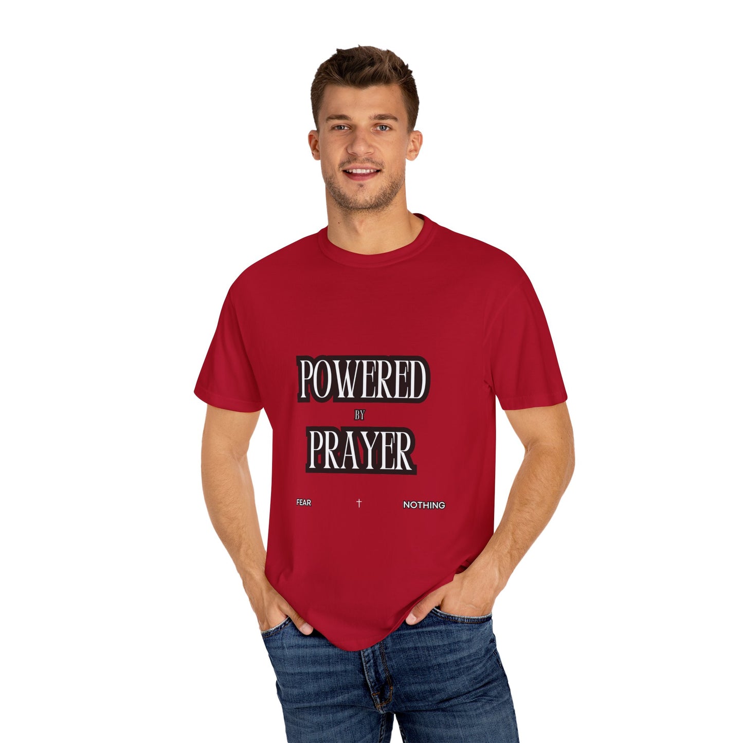 Empowering Prayer Unisex T-Shirt - Garment-Dyed Inspirational Tee