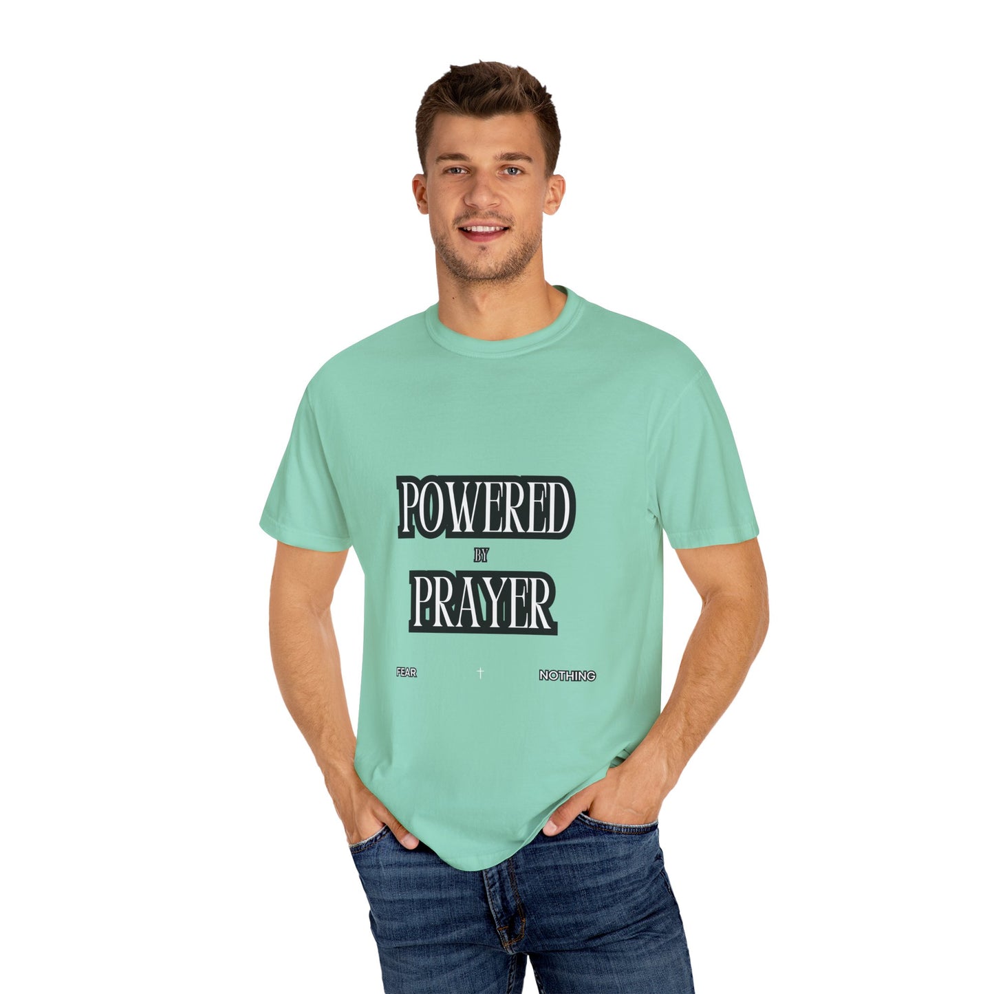 Empowering Prayer Unisex T-Shirt - Garment-Dyed Inspirational Tee