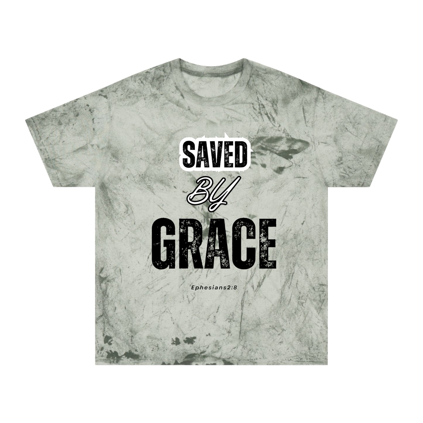 Unisex Color Blast T-Shirt - Saved by Grace Ephesians 2:8