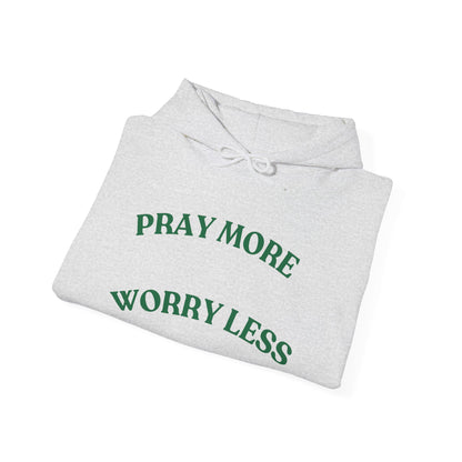 Pray More Worry Less Hoodie - Unisex Heavy Blend Sweatshirt