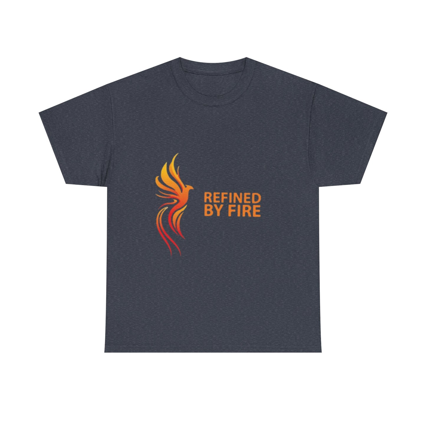 Refined by Fire Unisex Heavy Cotton Tee - Inspirational Graphic Tee for Empowerment