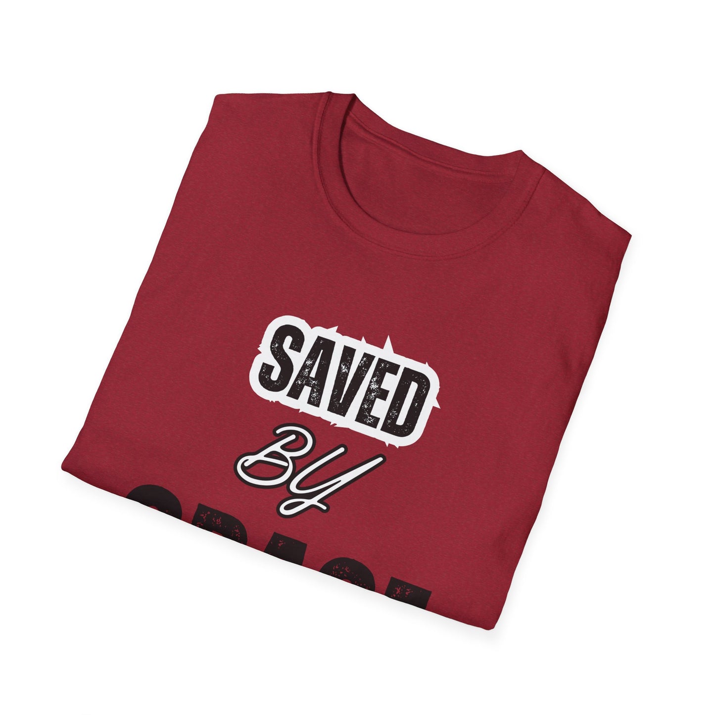 Unisex Softstyle T-Shirt - Saved By Grace Ephesians 2:8 Inspiration Tee