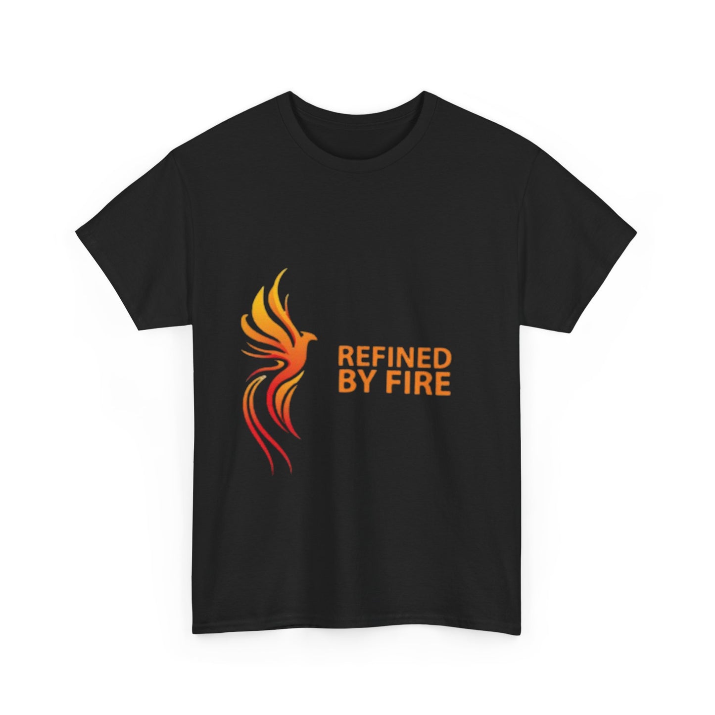 Refined by Fire Unisex Heavy Cotton Tee - Inspirational Graphic Tee for Empowerment