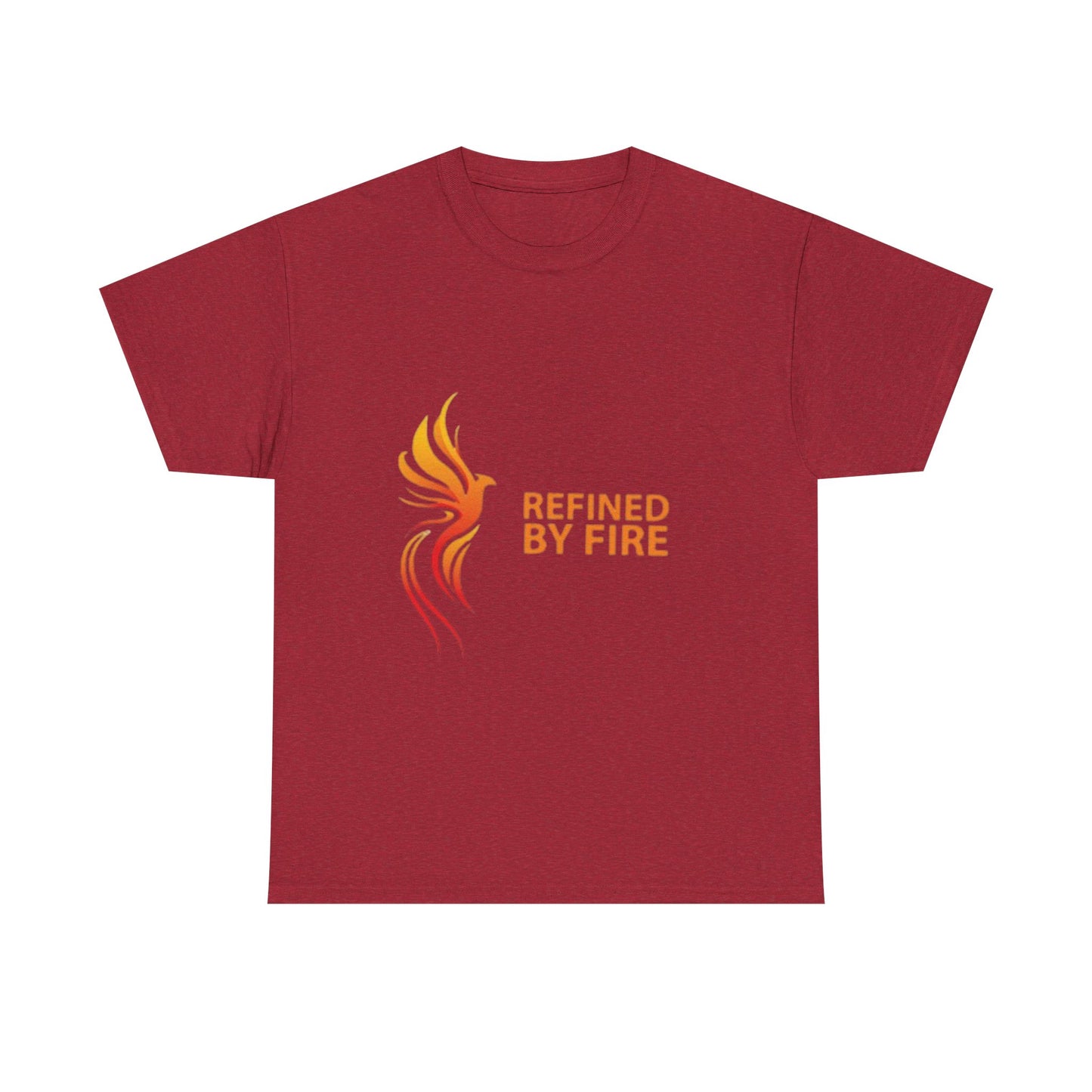 Refined by Fire Unisex Heavy Cotton Tee - Inspirational Graphic Tee for Empowerment