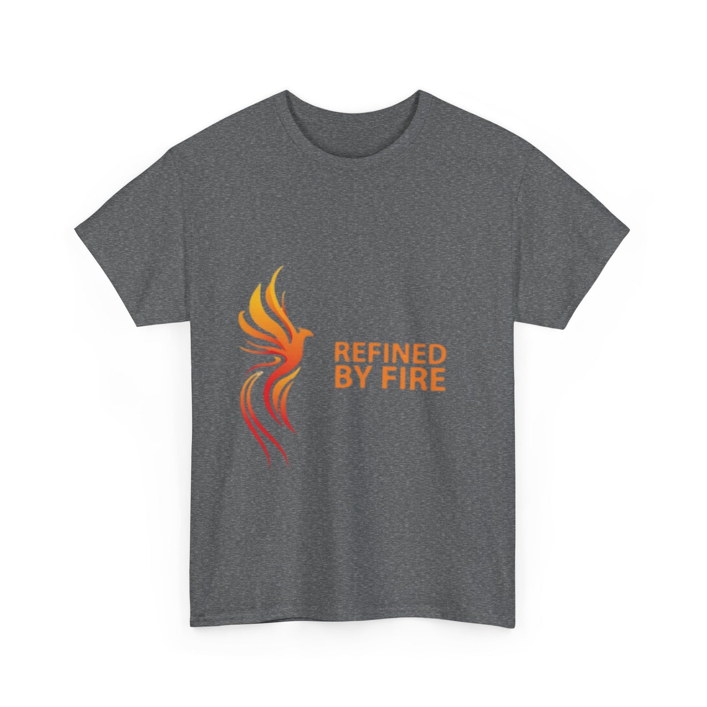 Refined by Fire Unisex Heavy Cotton Tee - Inspirational Graphic Tee for Empowerment
