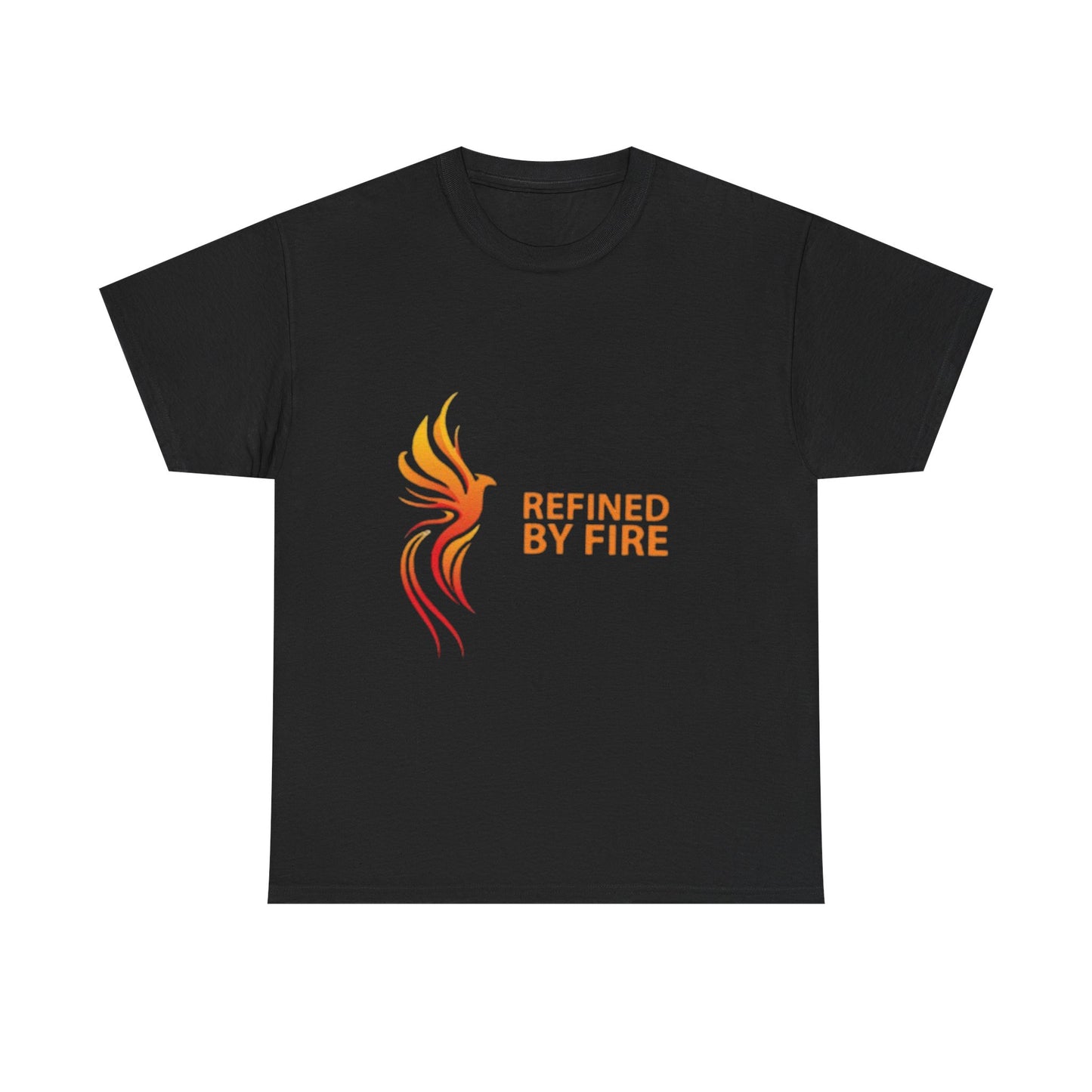 Refined by Fire Unisex Heavy Cotton Tee - Inspirational Graphic Tee for Empowerment