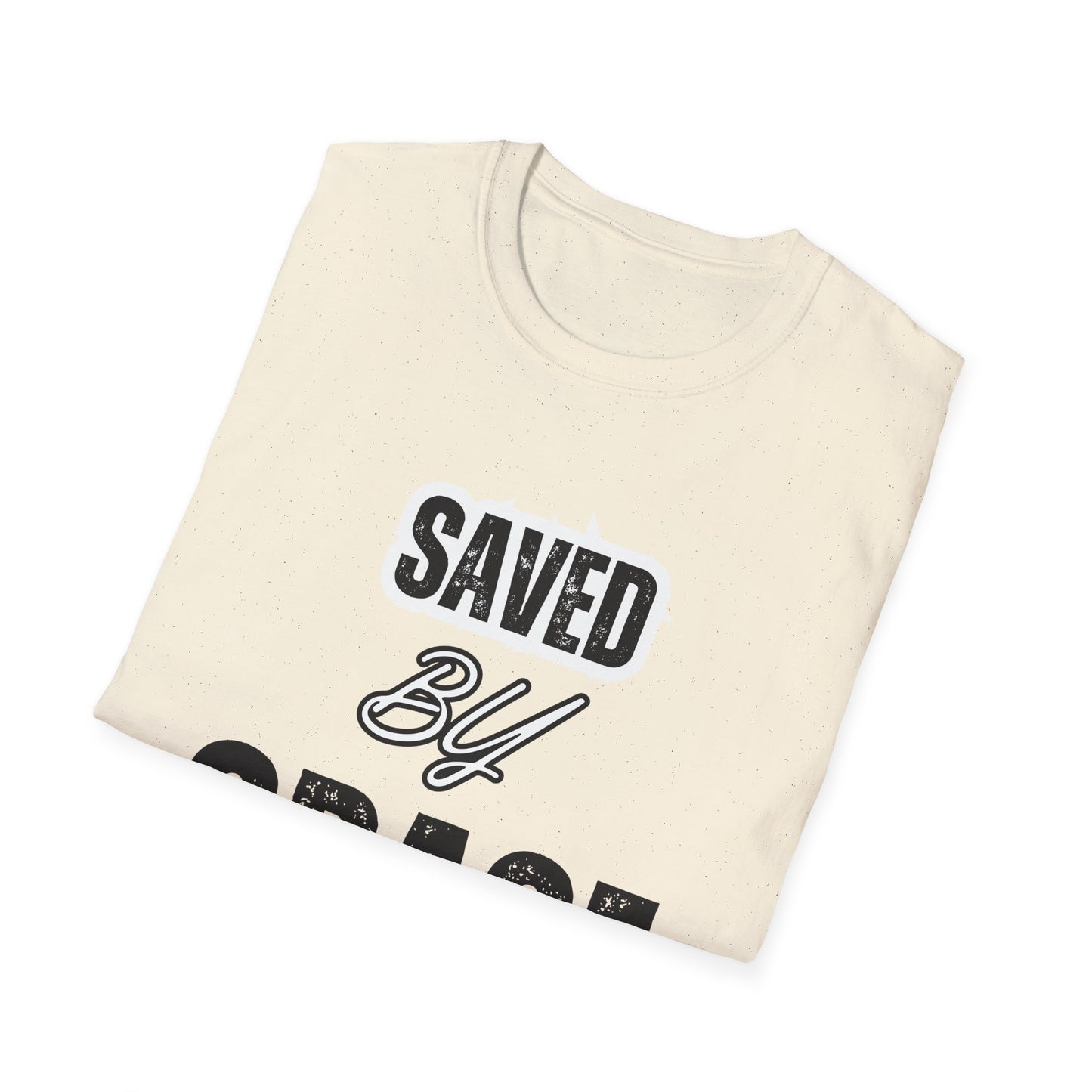 Unisex Softstyle T-Shirt - Saved By Grace Ephesians 2:8 Inspiration Tee