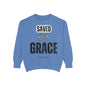 Inspirational Unisex Sweatshirt - "Saved By Grace" - Faith-Based Apparel