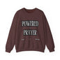 Powered by Prayer Unisex Crewneck Sweatshirt - Affirmation Design for Faith and Inspiration