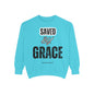 Inspirational Unisex Sweatshirt - "Saved By Grace" - Faith-Based Apparel