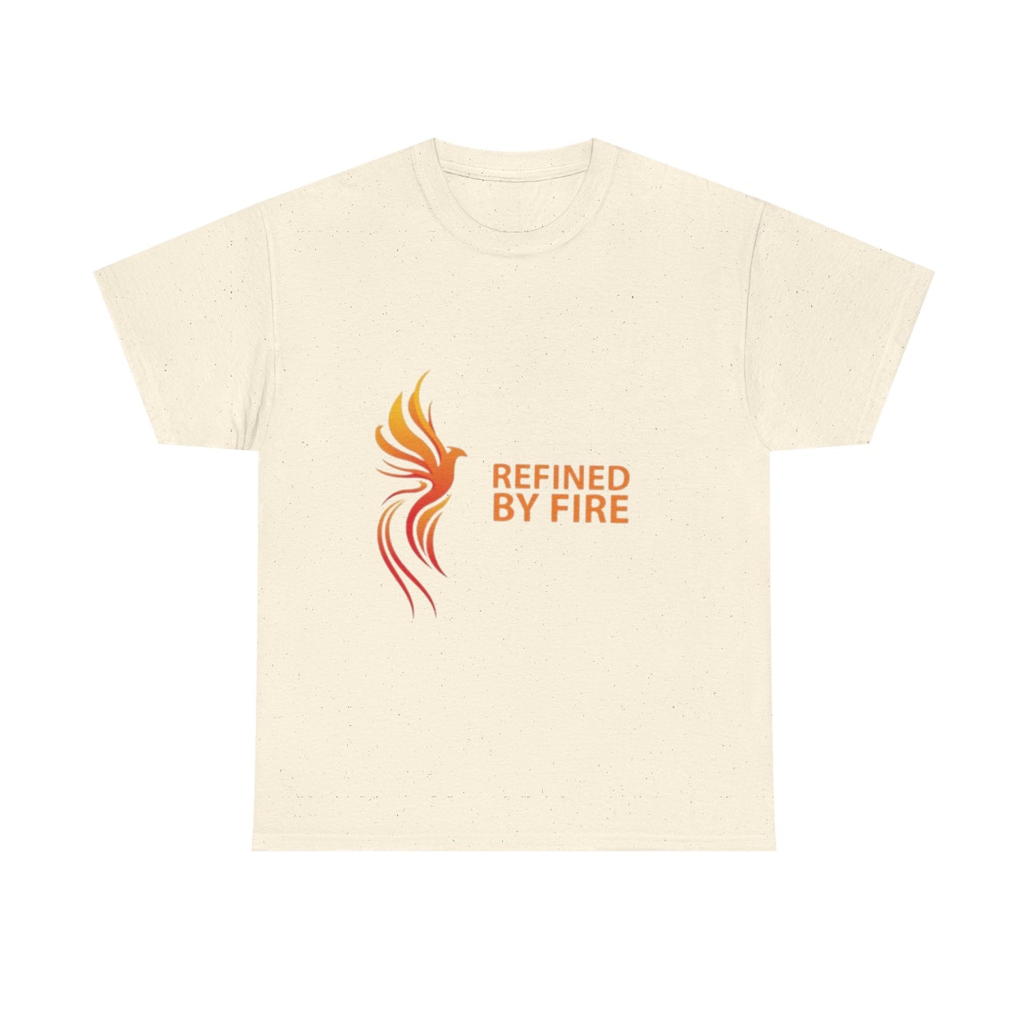 Refined by Fire Unisex Heavy Cotton Tee - Inspirational Graphic Tee for Empowerment