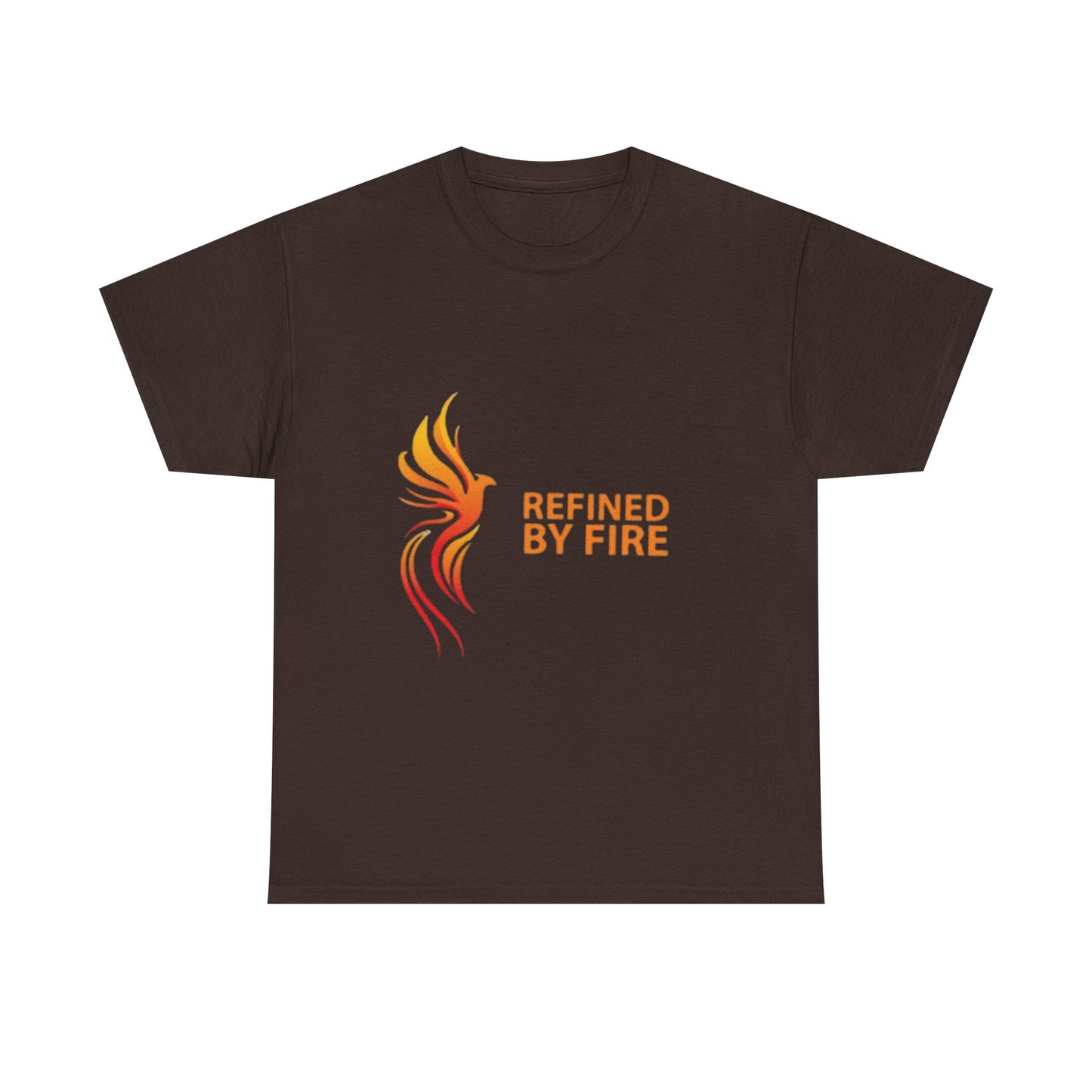 Refined by Fire Unisex Heavy Cotton Tee - Inspirational Graphic Tee for Empowerment