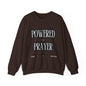 Powered by Prayer Unisex Crewneck Sweatshirt - Affirmation Design for Faith and Inspiration