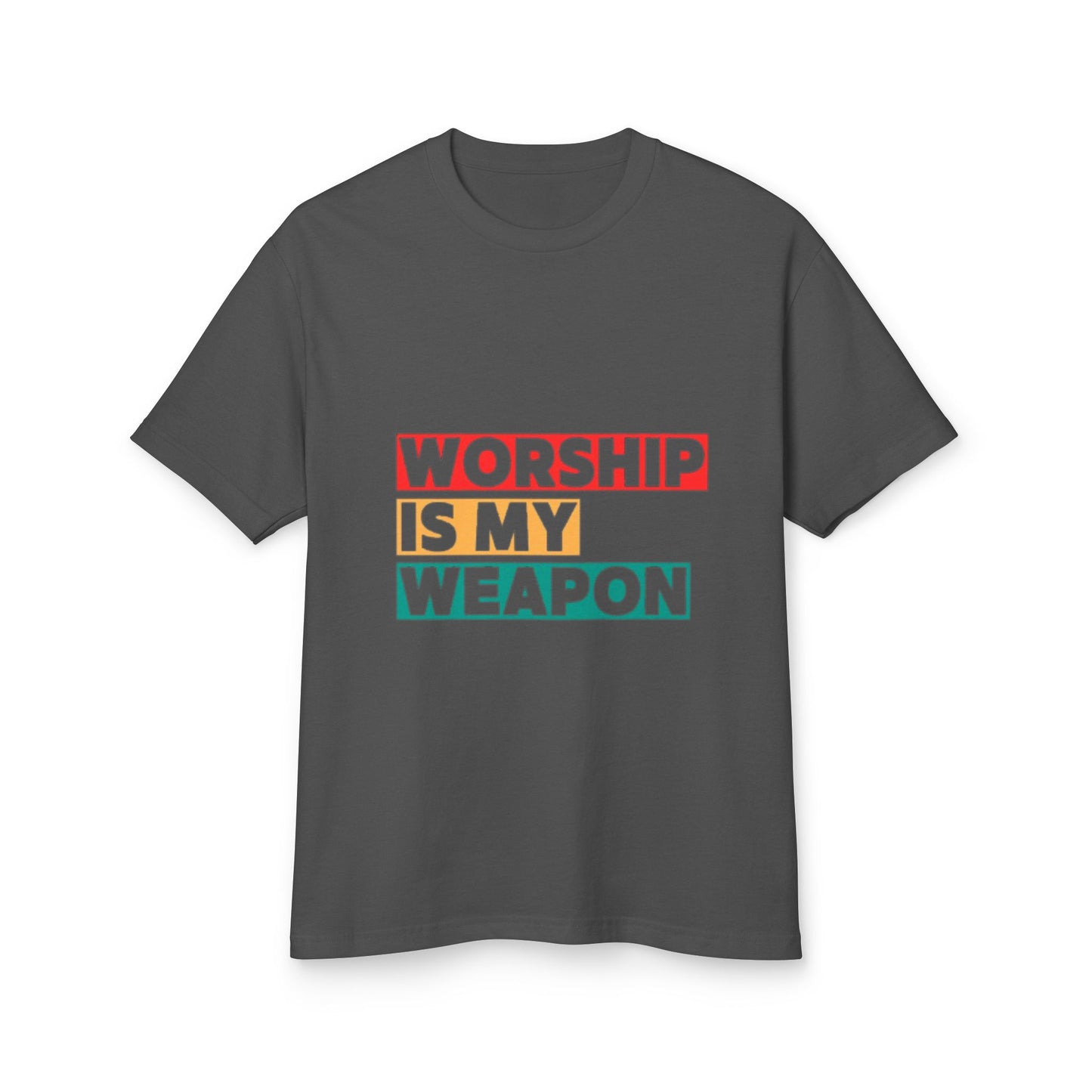 Unisex Fashion Tee - "Worship Is My Weapon" Inspirational Shirt