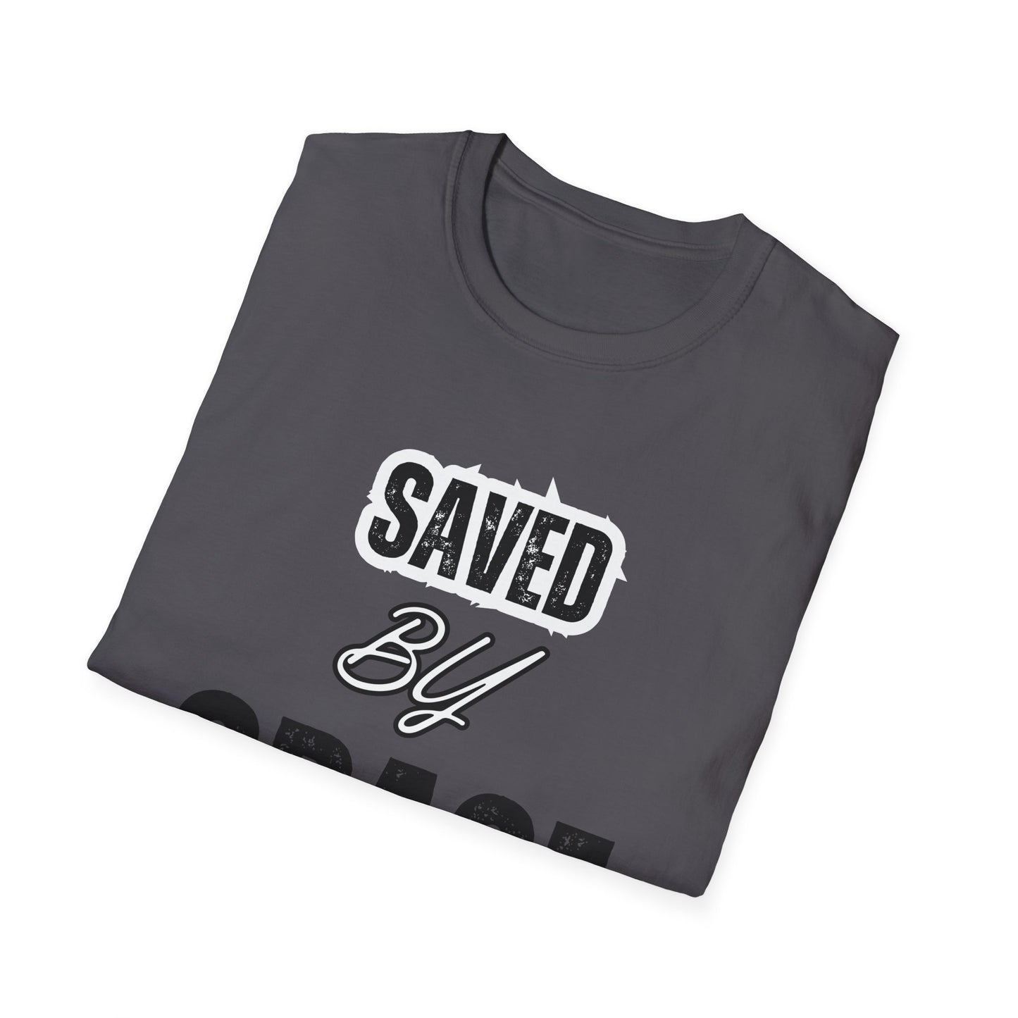 Unisex Softstyle T-Shirt - Saved By Grace Ephesians 2:8 Inspiration Tee