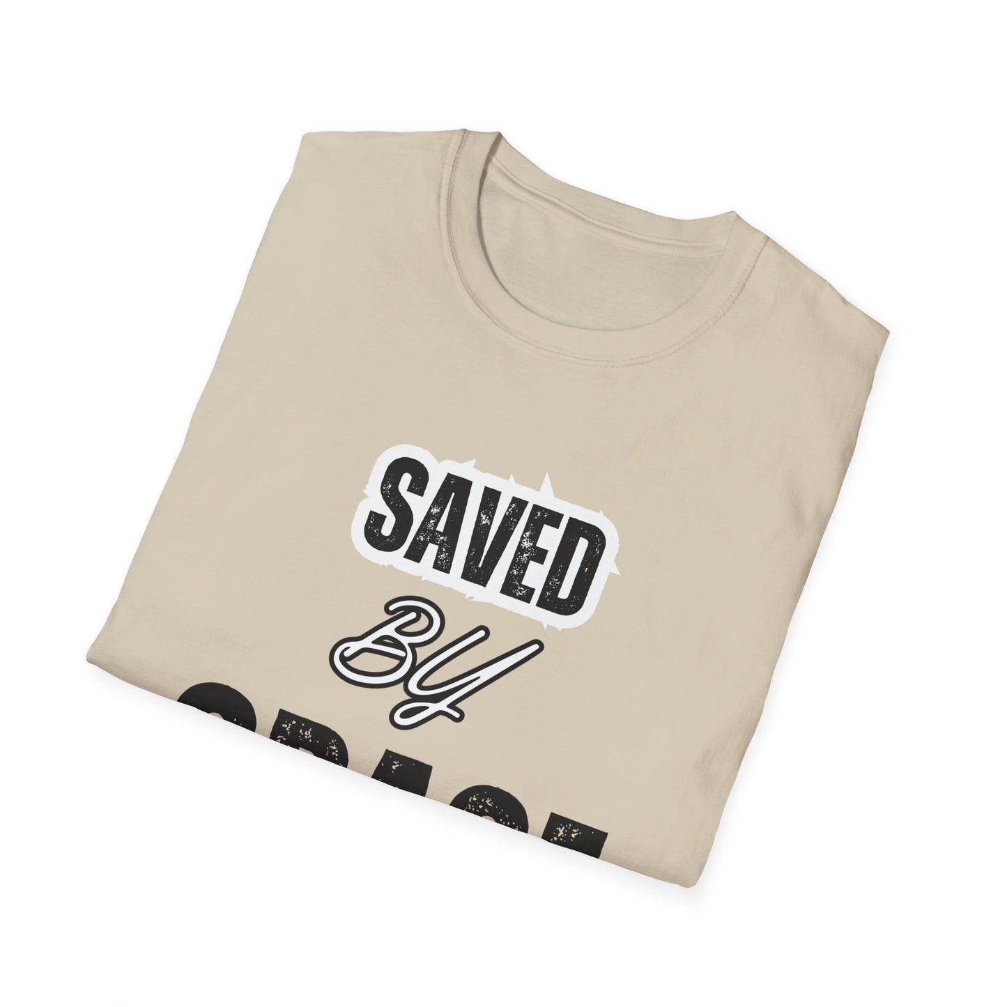 Unisex Softstyle T-Shirt - Saved By Grace Ephesians 2:8 Inspiration Tee