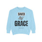 Inspirational Unisex Sweatshirt - "Saved By Grace" - Faith-Based Apparel