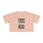 Faith-Inspired Women's Crop Tee - Walk by Faith Design