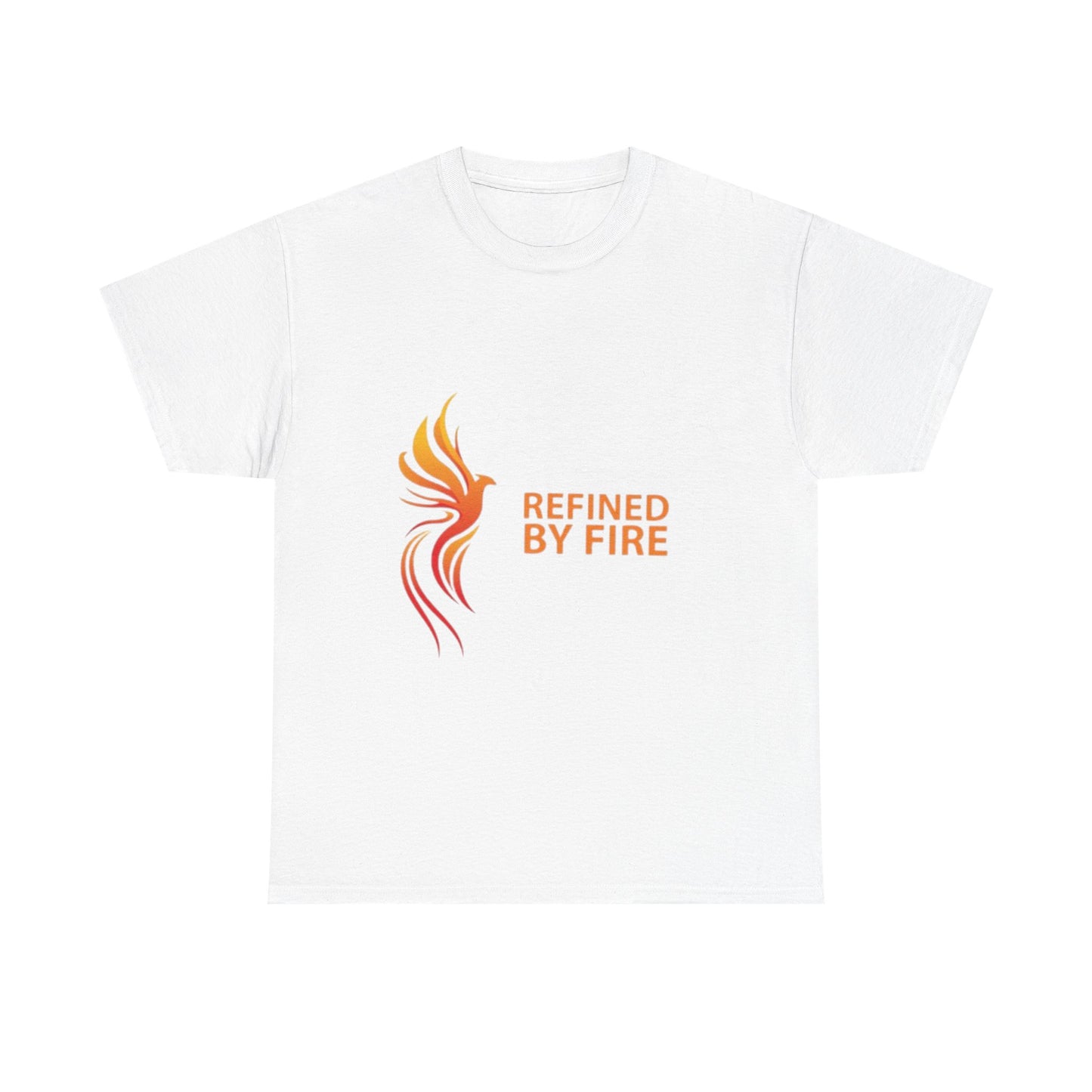 Refined by Fire Unisex Heavy Cotton Tee - Inspirational Graphic Tee for Empowerment