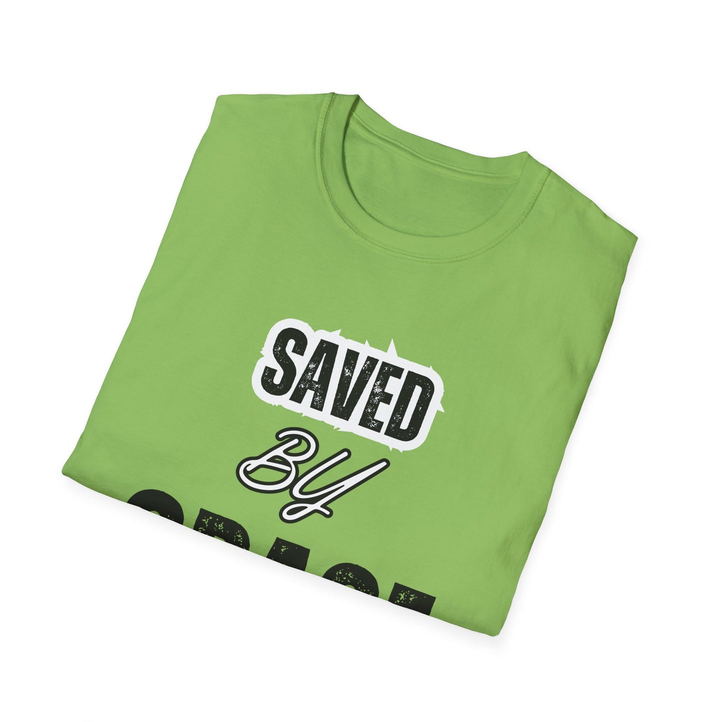 Unisex Softstyle T-Shirt - Saved By Grace Ephesians 2:8 Inspiration Tee