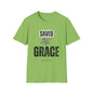 Unisex Softstyle T-Shirt - Saved By Grace Ephesians 2:8 Inspiration Tee