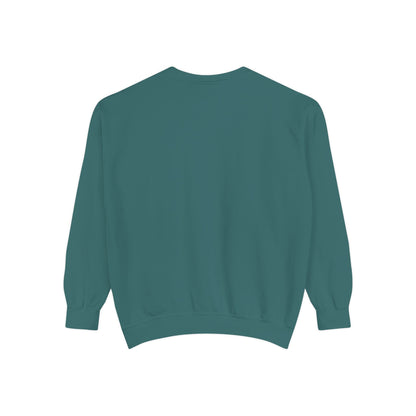 Unisex Garment-Dyed Sweatshirt - Saved by Grace, Ephesians 2:8 - Comfortable & Inspirational Apparel