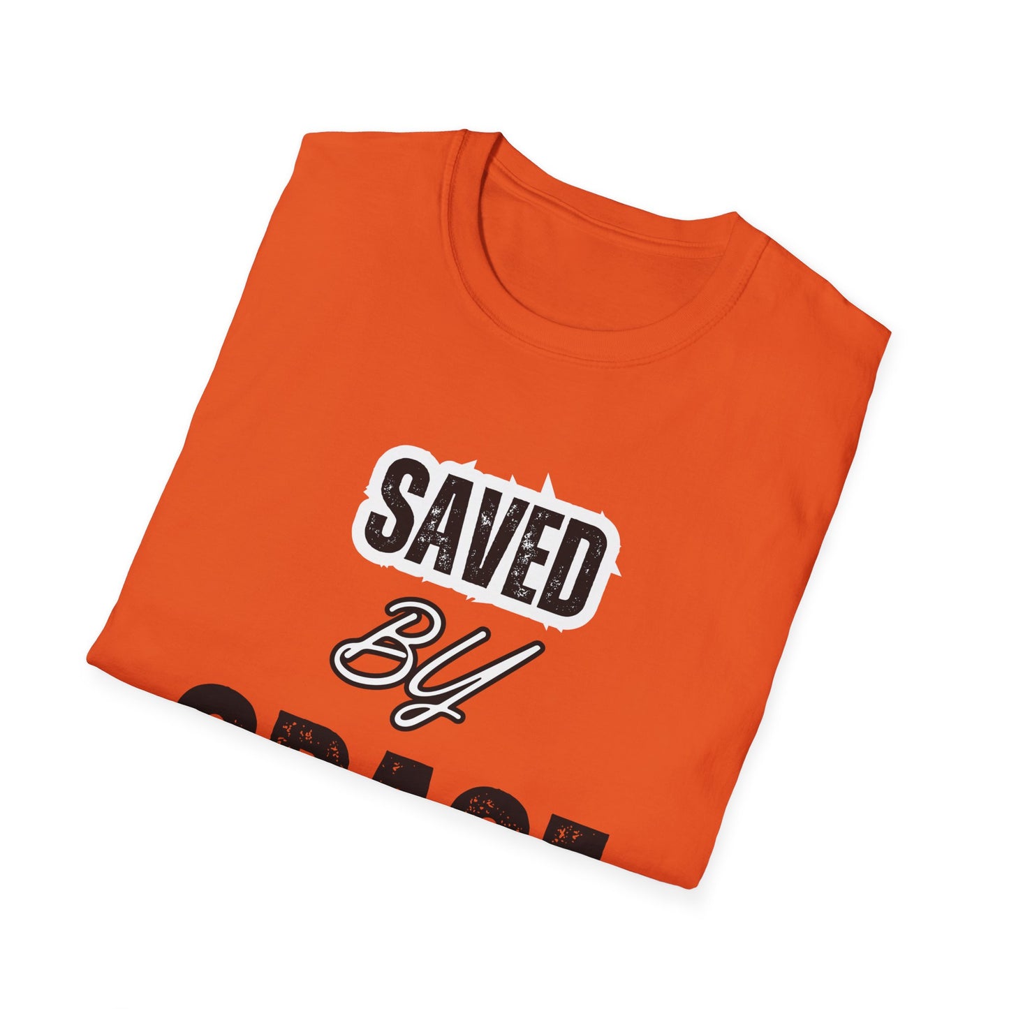 Unisex Softstyle T-Shirt - Saved By Grace Ephesians 2:8 Inspiration Tee