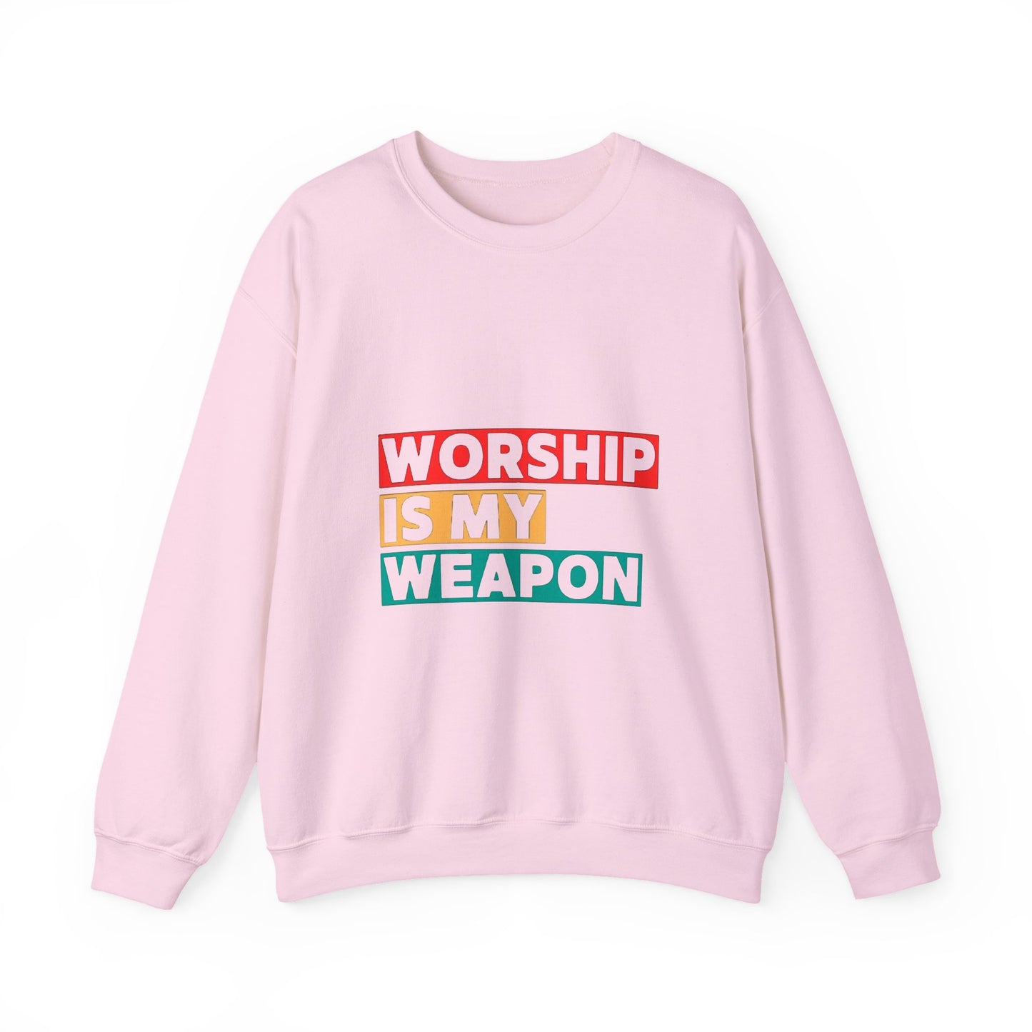 Worship Is My Weapon Unisex Heavy Blend Crewneck Sweatshirt