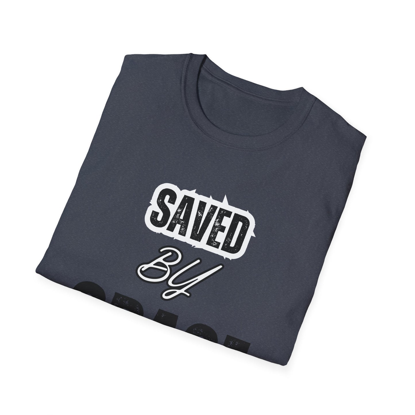 Unisex Softstyle T-Shirt - Saved By Grace Ephesians 2:8 Inspiration Tee