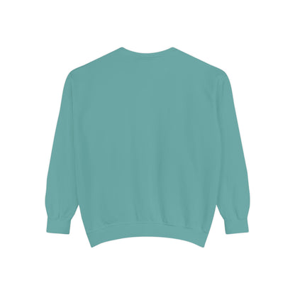 Unisex Garment-Dyed Sweatshirt - Saved by Grace, Ephesians 2:8 - Comfortable & Inspirational Apparel