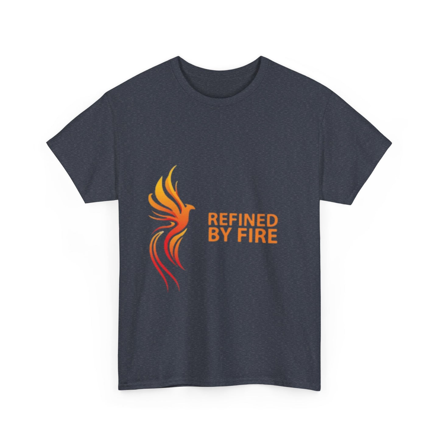 Refined by Fire Unisex Heavy Cotton Tee - Inspirational Graphic Tee for Empowerment