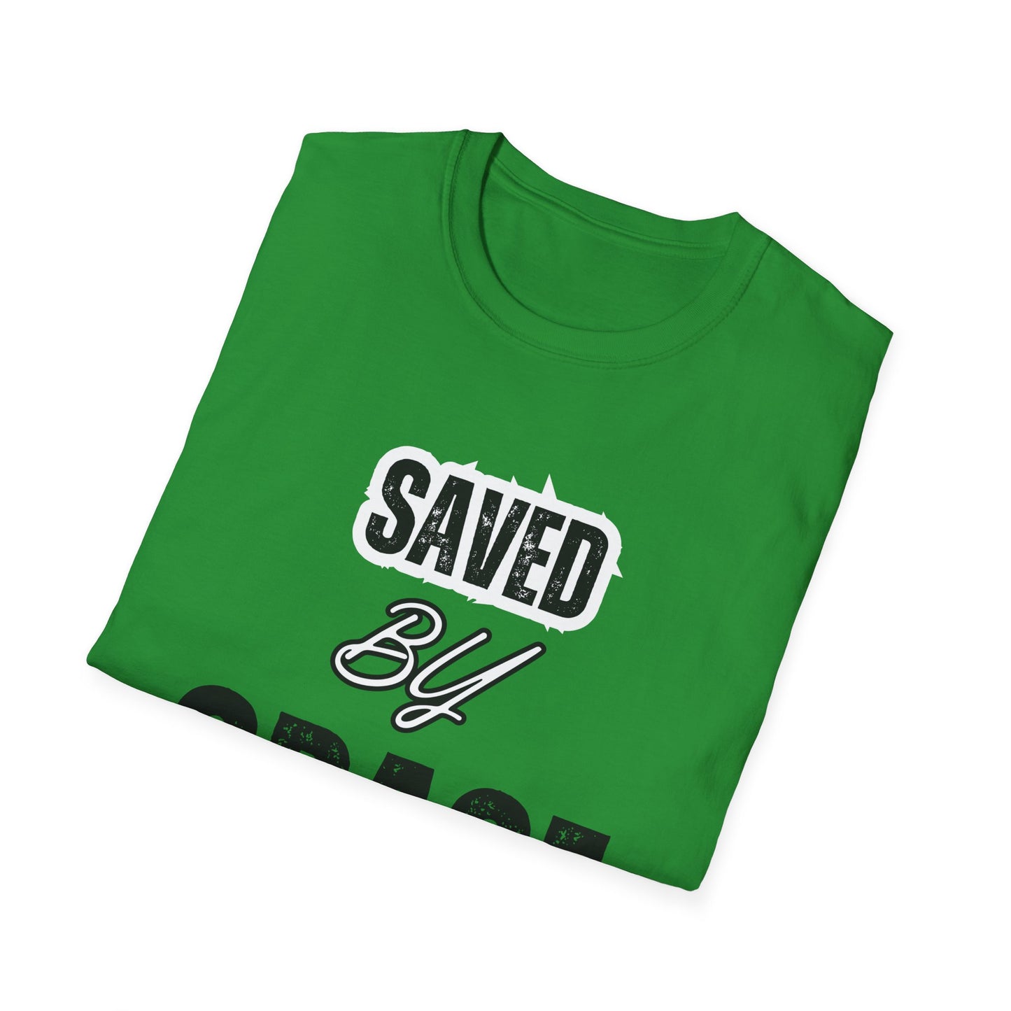 Unisex Softstyle T-Shirt - Saved By Grace Ephesians 2:8 Inspiration Tee