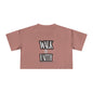 Faith-Inspired Women's Crop Tee - Walk by Faith Design