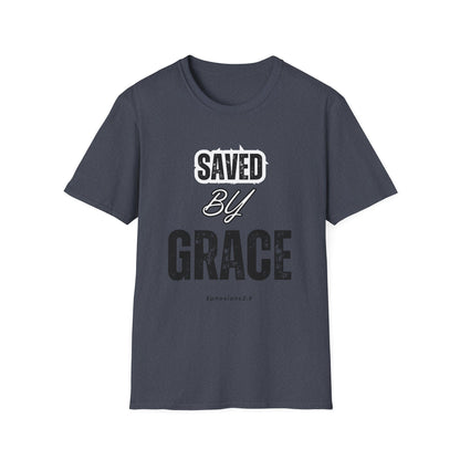 Unisex Softstyle T-Shirt - Saved By Grace Ephesians 2:8 Inspiration Tee