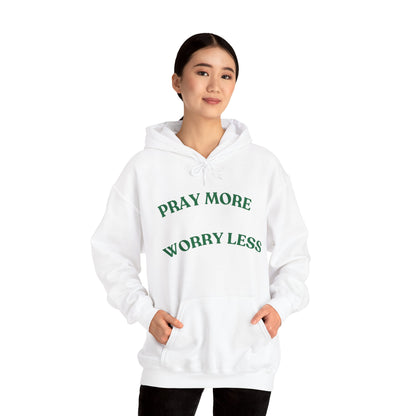 Pray More Worry Less Hoodie - Unisex Heavy Blend Sweatshirt