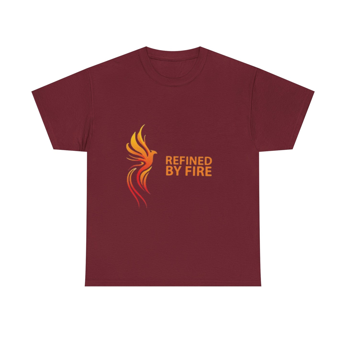 Refined by Fire Unisex Heavy Cotton Tee - Inspirational Graphic Tee for Empowerment