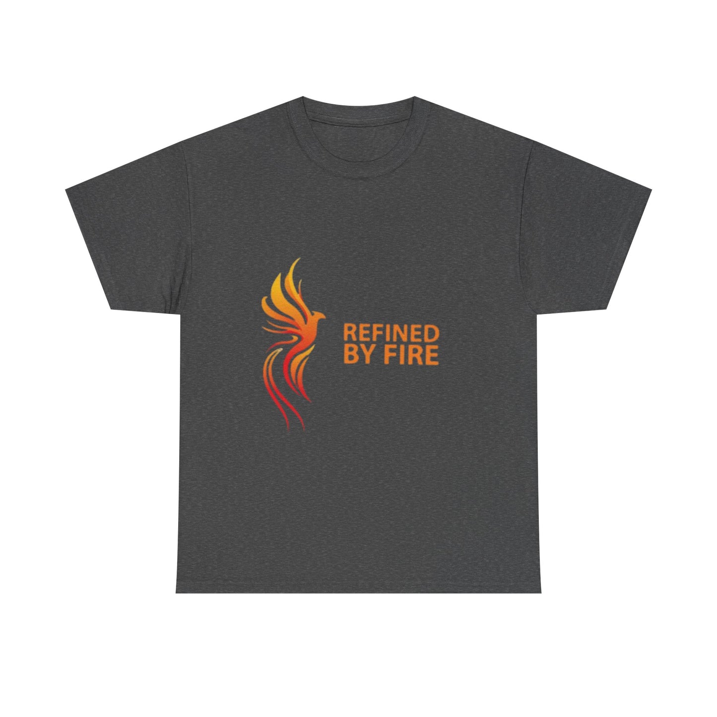 Refined by Fire Unisex Heavy Cotton Tee - Inspirational Graphic Tee for Empowerment