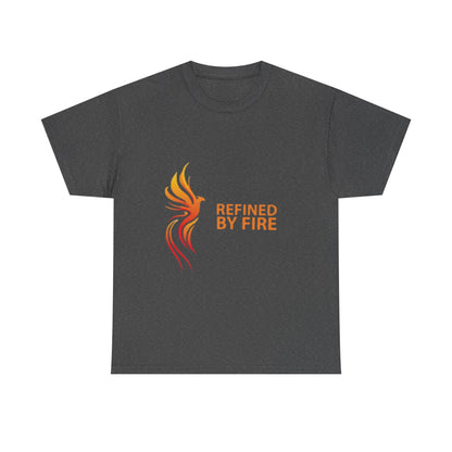 Refined by Fire Unisex Heavy Cotton Tee - Inspirational Graphic Tee for Empowerment