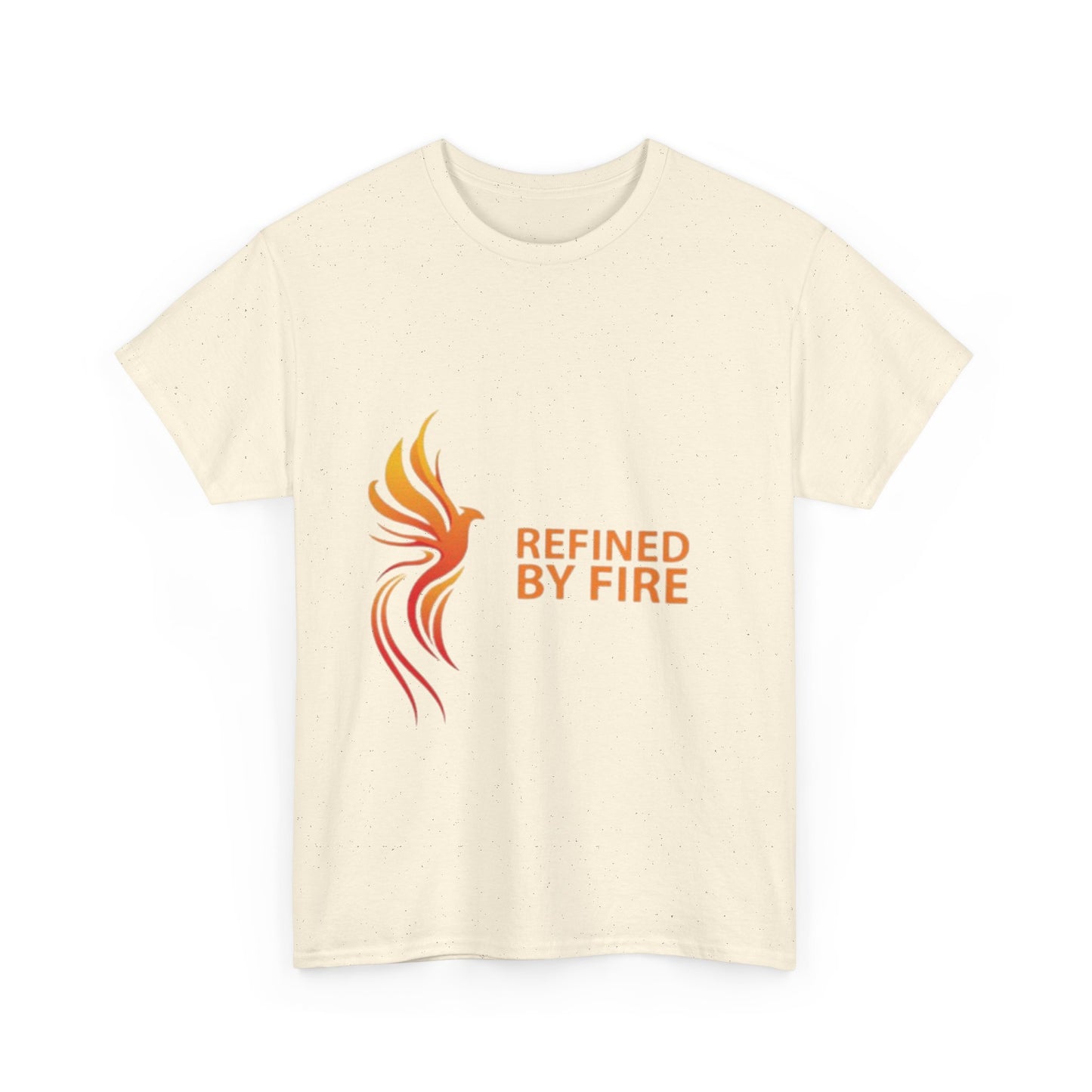 Refined by Fire Unisex Heavy Cotton Tee - Inspirational Graphic Tee for Empowerment